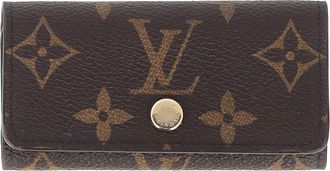 Louis Vuitton Pre-owned Mens Key Holder Case in Brown Coated Canvas - Mocha - One Size