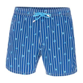 MC2 Saint Barth Beachwear, male, Blue, Size: XL Lighting Micro Stretch Swim Shorts
