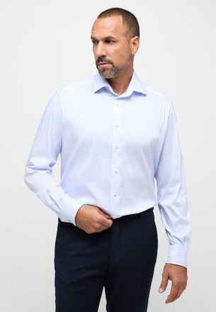 Eterna Langarmhemd ETERNA COMFORT FIT, Herren, Gr. 42, Normalgr&ouml;ssen, blau (himmelblau), Twill, 4% Elasthan, 26% Polyamid, 70% Lyocell, normal, Manschette, H