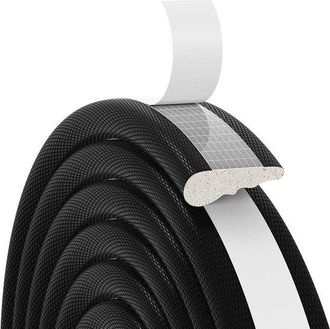 No Brand Dailygoody - Burlete - Resistente A La Intemperie - Autoadhesivo - Negro - Aislamiento Ac&uacute;stico - Ideal Para Ventanas Y Puertas - 5 Metros