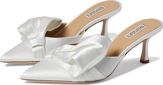 Badgley Mischka Alaya High Womens Heels Soft White : 6.5 M, Leather