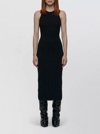 The Attico corset midi dress crew neck sleeveless