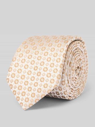 HUGO BOSS Seiden-Mix Krawatte in Offwhite, Gr&ouml;&szlig;e 1