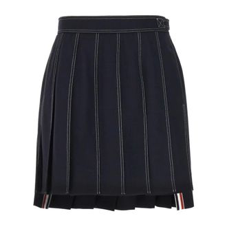 Thom Browne Short Skirts, female, Blue, 2XS, Stylish Gonne for a trendy look