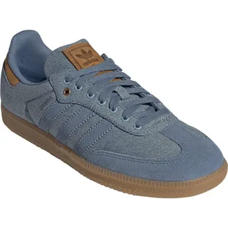 adidas Gender Inclusive Samba OG Sneaker in Denim Blue/gum at Nordstrom, Size 11.5