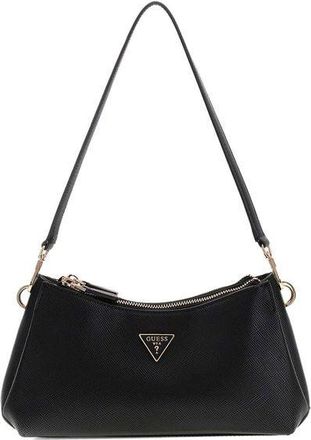 Guess Womens Shoulder Bag Black Polyurethane Shoulder-bags