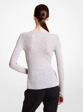 Michael Kors Hutton Featherweight Cashmere Sweater