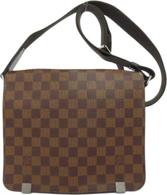 Louis Vuitton Pre-owned Cross Body Bags, female, Brown, Size: ONE SIZE Pre-owned Vintage Damier Canvas Shoulder Bag