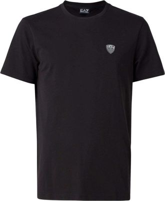 Emporio Armani Casual Katoenen T-Shirt voor Mannen - Heren - T-shirts - Zwart - 3XL - Katoen - Tops