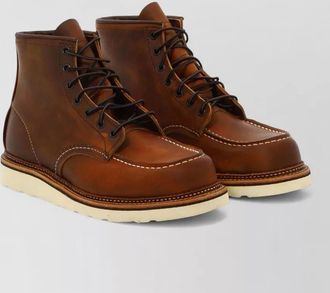 Red Wing Shoes leather classic moc ankle boots