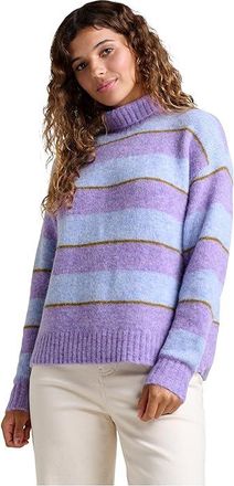 Toad&Co Toddy T-Neck Sweater Womens Clothing Aster : SM, Nylon/Wool
