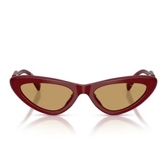 Miu Miu Sunglasses Mub11 Su 21 I10 Y Burgundy Opal/Brown Women