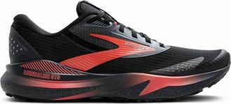 Brooks Womens Adrenaline Gts 24 Weatherized Running Shoes In Black Ebony Hot Coral