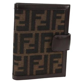 Fendi Pre-owned Accessories, female, Brown, Size: ONE SIZE Pre-owned Zucca Canvas Planner