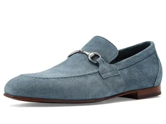 Johnston & Murphy Higgins Bit Loafers Mens Shoes Denim Suede : 11.5 M (D), Leather