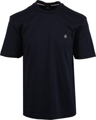 HUGO BOSS Mens C TAUT T-SHIRT DARK BLUE - Navy Cotton - Size X-Large