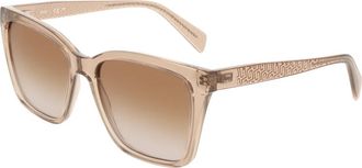 Liu Jo Lj 818S Zonnebril - Dames - Zonnebrillen - Beige - 56 MM - Accessoires