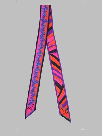 Emilio Pucci Printed Silk Bandeau Scarf - Purple