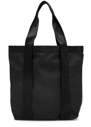 Ganni Large Recycled Nylon Tote - Black - One Size