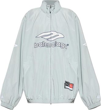 Balenciaga Logo Jacket - Heren - Zomerjassen - Grijs - XL - Katoen - Jassen