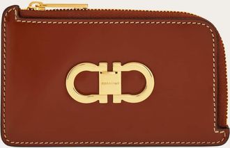 Ferragamo Women Double Gancini credit card holder Brown