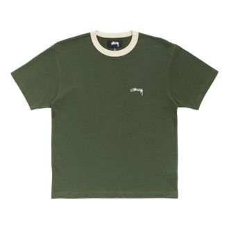 St&uuml;ssy Ringer T-Shirt Olive 1140399-OLIV