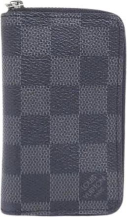 Louis Vuitton Pre-owned Wallets, male, Gray, Size: ONE SIZE Pre-owned Damier Graphite Coin Purse