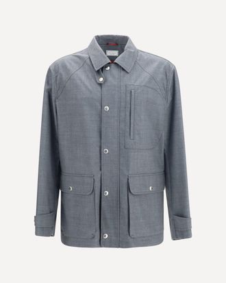 Brunello Cucinelli Virgin wool Jacket with pockets Male 56