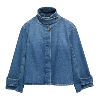 Comma Dames, Jassen, Blauw, Maat: M Denim