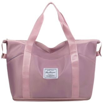 Generic Travel Tote Shoulder Bag Nylon Spacious Design Multiple Zip Compartments for Organisation Stylish Crossbody Bag for Airport Travel and Daily Commuting