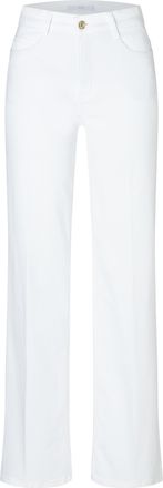 MAC Broeken Weite Jeans MAC WIDE, Damen, Gr. 34, L&auml;nge 30, weiss (wei&szlig; denim), Denim/Jeans, Obermaterial: 91% Baumwolle, 7% Elastomultiester, 2% Elasthan, bequem,