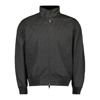 Fendi Heren, Jassen, Bruin, Maat: M Nylon