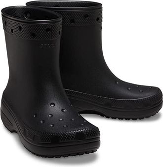 Crocs Classic Rain Boot Shoes Black : Mens 2 - Womens 4 Medium