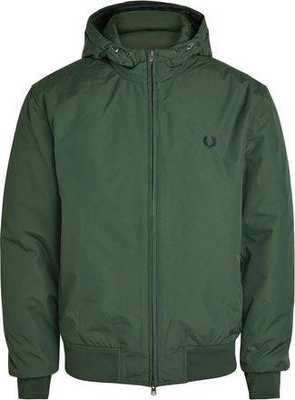 Fred Perry Logo-embroidered Hooded Shell Jacket - Dark Green - Xxl