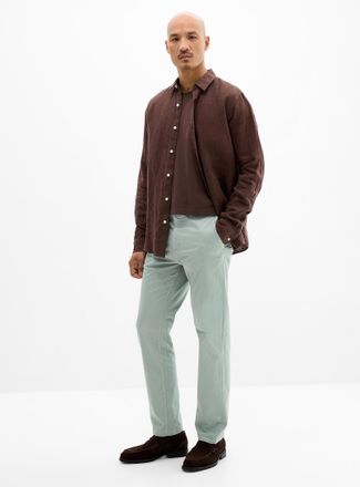 BOSS Mens Minimalist stretch chinos Straight fit