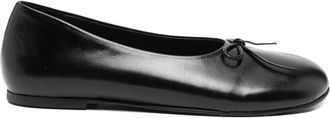 Paloma Wool Napoli Bow-detail Leather Ballet Flats