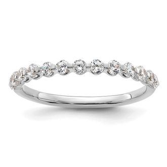 Diamond2Deal 14k Gold Lab Grown Diamond Wedding Band Ring 1/2Ct Clarity- VS Color- D-E