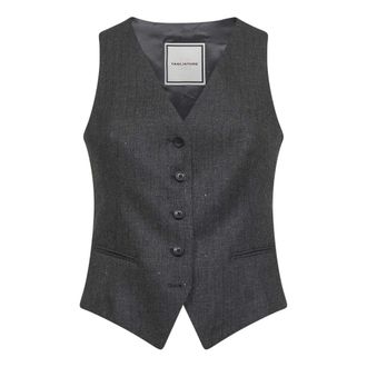 Tagliatore Vests, female, Gray, Size: XS Giselle Vest