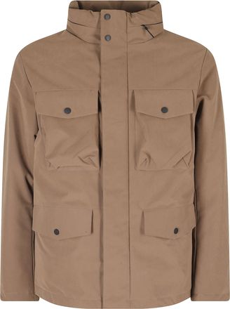 People of Shibuya Short Technical Microfiber Jacket With Concealed Zip Closure