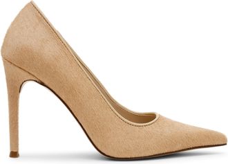 Steve Madden Womens Leather Reya H 166 Heels - Beige - Size UK 3