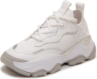 Michael Kors Atlas Knit Trainer - Dames - Sneakers - Wit - 36 1/2 EU - Leer - Schoenen