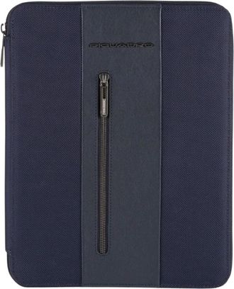 Piquadro Notepadhouder met i Pad Pro 12.9 Compartiment - Heren - Laptoptassen - Blauw - ONE Size - Leer - Tassen