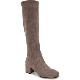 Kenneth Cole Reaction Rida Stretch Knee High Boot in Shitake Micro at Nordstrom Rack, Size 7.5