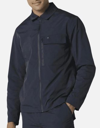 883 Police Mens Fitton Nylon Navy Overshirt Jacket - Size: Regular/36