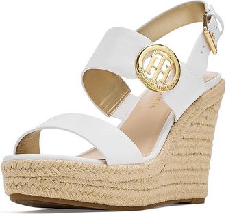 Tommy Hilfiger Kahdy Womens Wedge Shoes White : 5.5 M, Rubber/Synthetic
