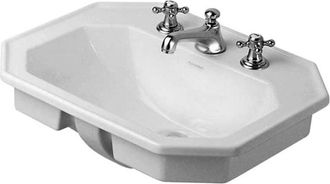Duravit Lavabo Encastrado Duravit 1930, 58x47cm, Con Rebosadero, 1