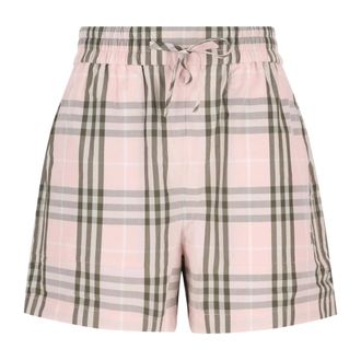 Burberry Casual Shorts, female, Pink, Size: XS Evelyn Chk Short Shorts