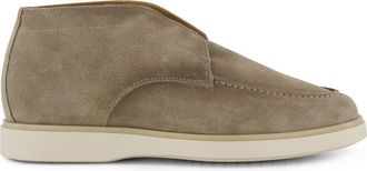 Giorgio instappers hoog Giorgio suede met witte zool beige