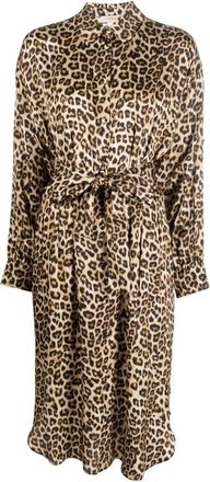 Twinset Korte dagjurk - Dames - Korte kleedjes - Bruin - L - Kleedjes