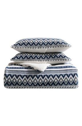 Eddie Bauer Shelton Fair Isle Comforter Set in Navy at Nordstrom Rack, Size Full/queen